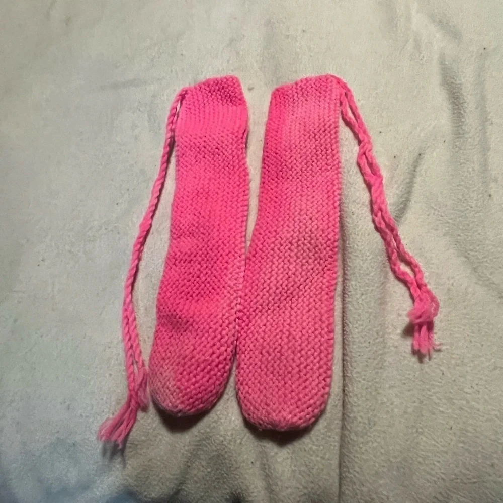 Crochet Lace up Slippers